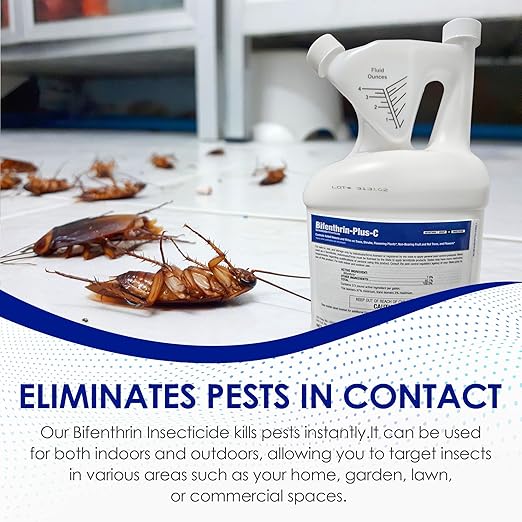 Insecticide (1 Gal) - Roach Killer Indoor Infestation, Termite Treatment, Ant Control & Wasp Spray - Home Defense Pest Control, Residential, Commercial, and Industrial Use