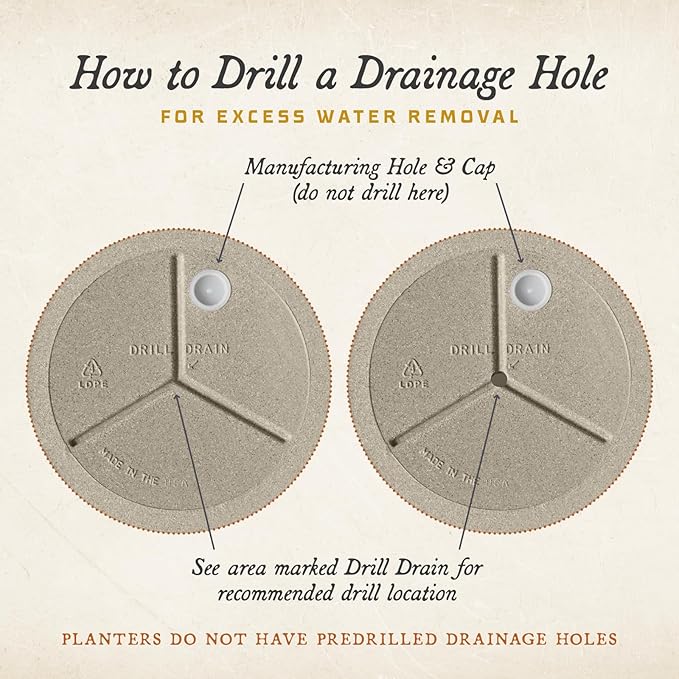ARBORA 16" Valencia Polyresin Indoor and Outdoor Planter with Stone Blend Concrete Gray Finish - Durable, Weatherproof, Lightweight, Large Plant Pot for Patio, Garden, Deck, Entryway