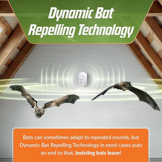 BEU-W Bat Expulsion Unit – Equipped with Dynamic Repellent Technology Perfect for Superior Bat Control (Stealth White Edition)