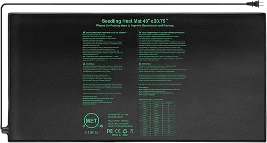 Seedling Heat Mat 48" x 20"in,Waterproof Heat Mats for Seed Starting,Plant Heating Mat for Seed Germination,Hydroponic Plant,Reptile Indoor