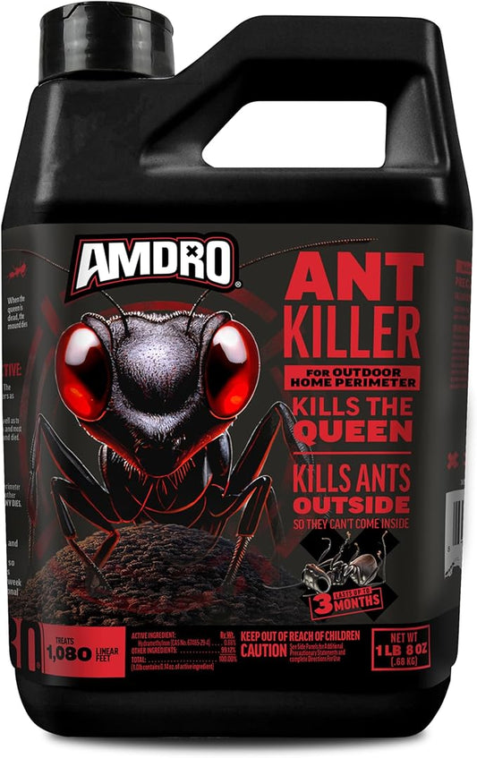 Amdro 100550427 Ant Killer for Outdoor Home Perimeter 24 oz, Black Label