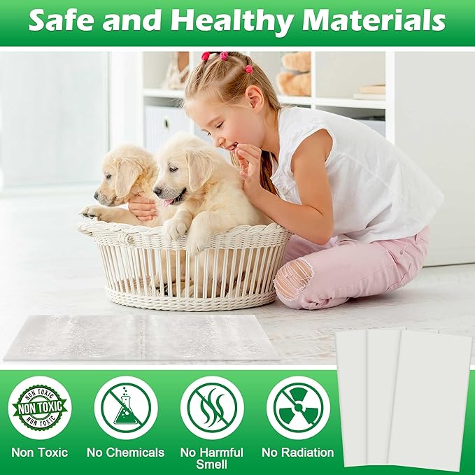 12 Pack Large Super Sticky Glue Traps for Mice and Rats, Rat Mouse Sticky Traps Glue Board for Garage Garden Basement Kitchen Home Outdoor Indoor Restaurant Office (26" x 11")