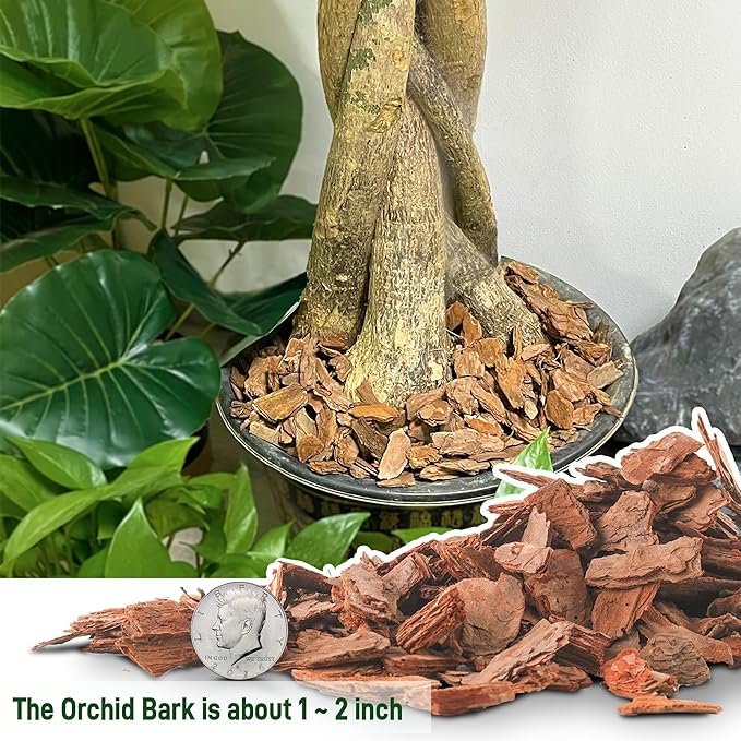 9 Quart Organic Orchid Bark for Potting-Natural Orchid Mulch for Potted Plants, Root Development of Orchid Plants and Garden Soil Amendment Mix…