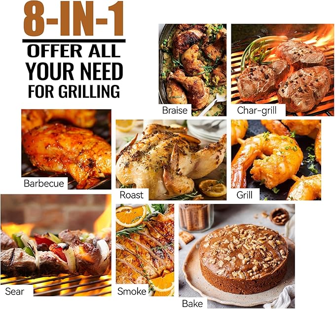 Z GRILLS Pellet Grill Smoker with PID 2.0 Controller, LCD Screen, 2 Meat Probes, Huge Storage Cabinet, 697 sq in Cooking Area, Rain Cover for Outdoor BBQ, 700D6, Bronze