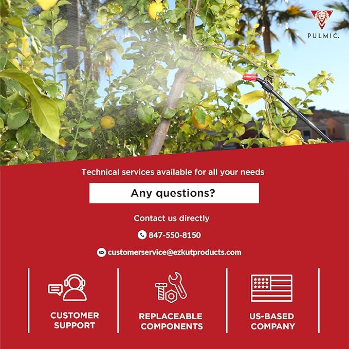 PULMIC Raptor 16 Professional Backpack Sprayer, Lawn and Garden Sprayer, Padded Shoulder Strap for Pests & Weeds, Watering, and Spraying Plants, Manual Pump with Lower Wear, 4 Gallon Backpack Sprayer