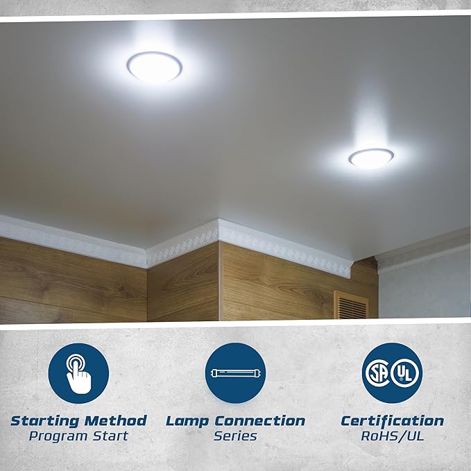 4 Pack - Replacement for Syvalnia QTP2X26CF UNV DM - 2-Lamp T4 Compact Fluorescent Ballast 26W High Power Factor (120/277V) Easy Installation