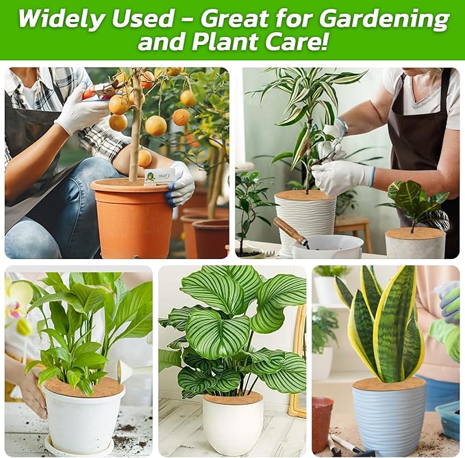 Legigo 4pcs Coconut Fiber Mulch Ring Tree Plant Protector Mat, 18 Inch Natural Coco Coir Tree Protection Ring Plant Pot Soil Cover, Tree Rings Disc Plant Cover for Indoor Outdoor Plants,Landscaping