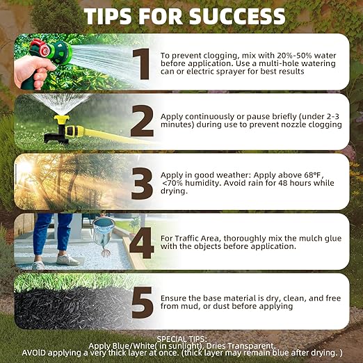 Mulch Glue, Rock Glue for Landscaping Fast-Drying Pebble&Gravel stabilizer Long-Lasting Pea Gravel Binder for Landscaping, Pine Straw, Outdoor Strong Pebble Gravel Binder for Garden (26.39 OZ)