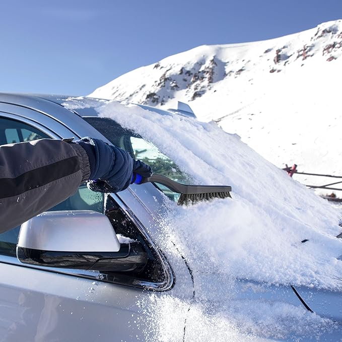 Mallory 535 Cool-Force 25” Snowbrush with Ice Scraper for Car, 1 Pack