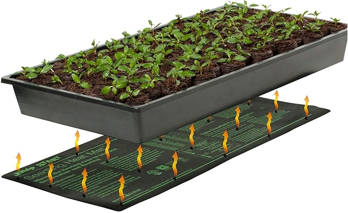 Hydrofarm Jump Start MT10006, 17 Watt UL Certified Seedling, 8.875"x19.5", Black