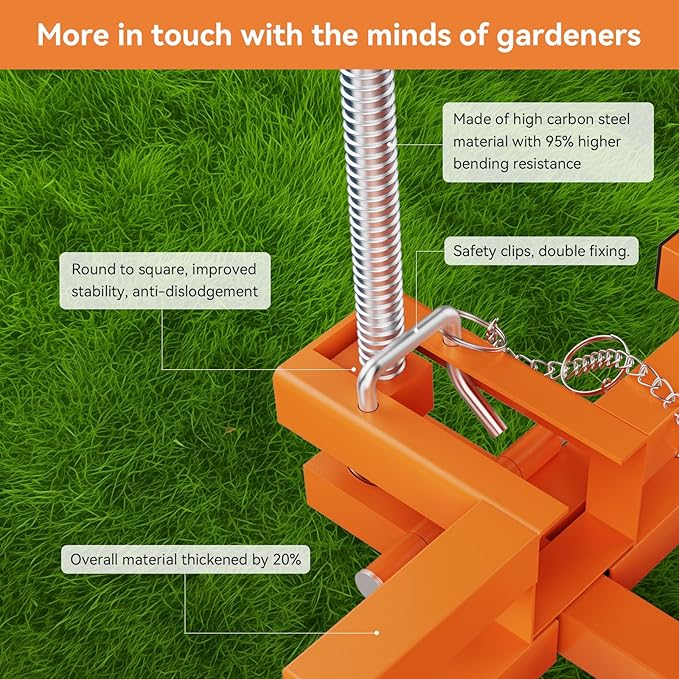 Lawn Mower Jack Lift,Upgraded Lawn Tractor Lift with 1000 lb Weight Capacity,Retractable Riding Mower Lift Installation is Simple. Easy to Store (High Carbon Steel)