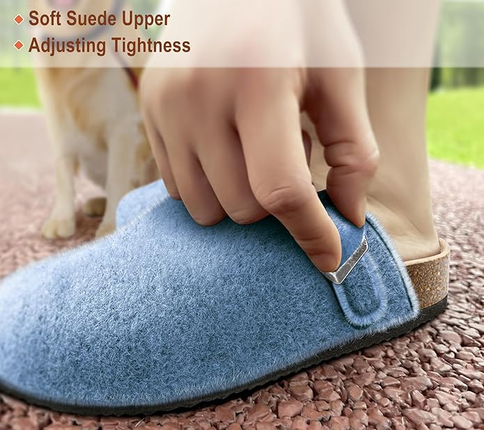 BULLIANT Comfort Clogs Slippers Sandals Nurse Work Shoes Unisex for Men Women with Cushioned Cork-Footbed