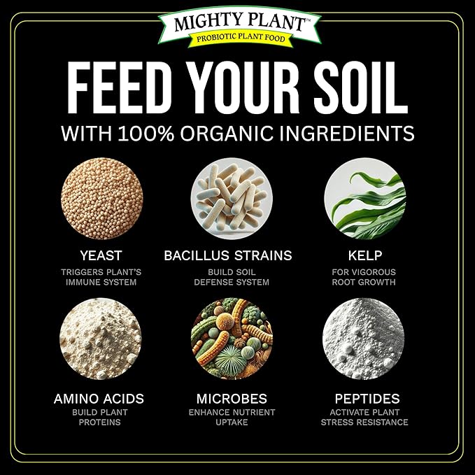 Organic Instant Compost Tea (1 lb) – Probiotic Plant Food Bloom Booster & Yield Booster for Hydroponics & All Gardening Types | Microbial Formula Converts Amino Acids for Enhanced Growth (1, Pounds)