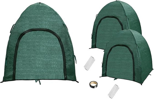 Winter Plant Covers for Snow and Ice Protection Shrub Cover Freeze Protection Plant Tent Protect Outdoor Plant and Potted Plant from Snow Frost Sun and Animal with Zipper Door 36*36*40 (2Packs)