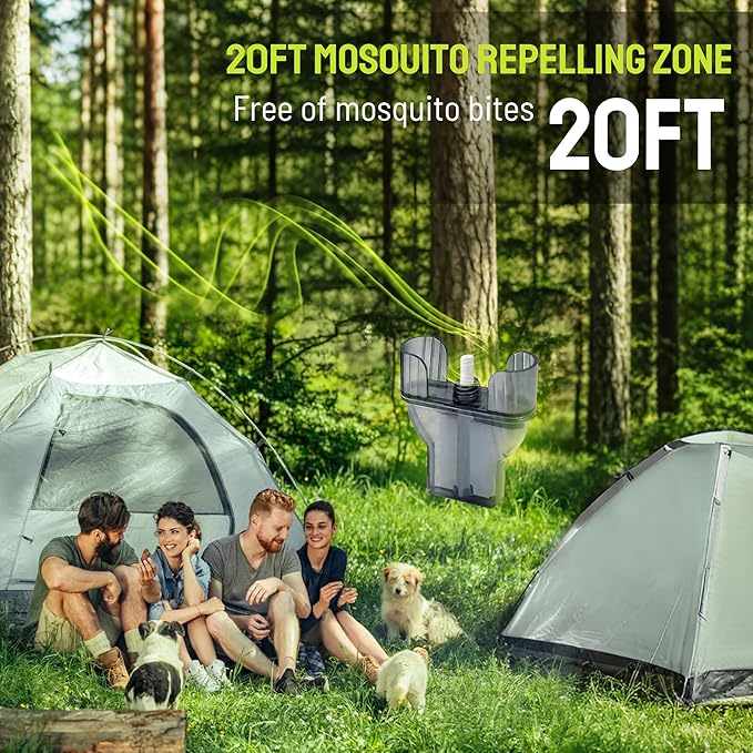 Mosquito Repellent Cartridges Refill - 4 Pack 160 Hours of Protection for 20FT Coverage Zone,Mosquito Repeller Cartridges Compatible with E-Series E55 E90 EX90 EL55, Ideal for Indoor & Outdoor