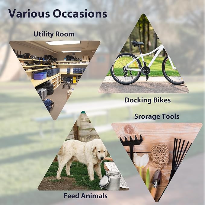 10X8 FT Outdoor Storage Shed, All Weather Metal Sheds with Lockable Doors, Tool Shed for Garden, Patio, Backyard, Lawn (Brown, 10x10ft)