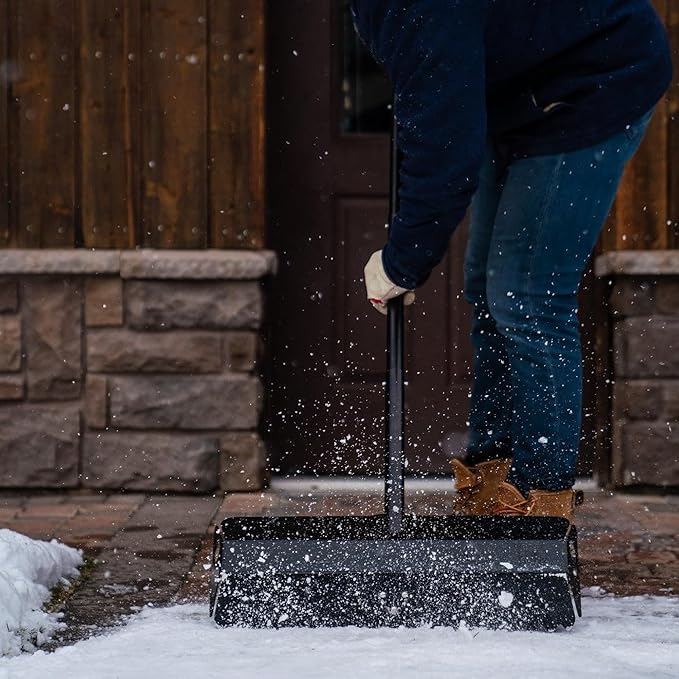 DMOS Stealth Shovel - Lightweight, Heavy-Duty Aluminum Sand & Snow Shovel with Extendable & Collapsible Handle for Camping, Overlanding, Survival, & Off-Road Use - Blackout - X-Wide