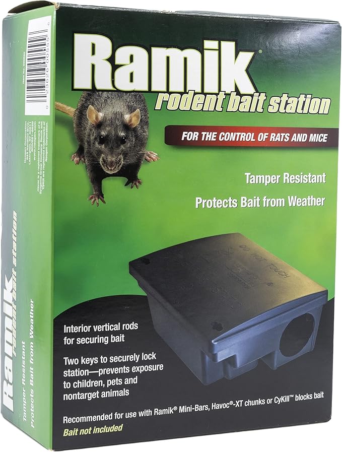 Neogen 000550 Rodent Bait Station, Black (Pack of 6)