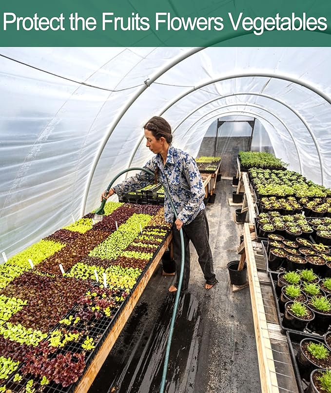 Wohohoho Garden Insect Mesh Netting 10ft x 32ft (3m x 10m), 1mm Ultra Fine Plant Covers for Garden Protection. Mosquito Net Pest Barrier for Vegetables Fruits Greenhouse Row Cover Raised Bed Barrier