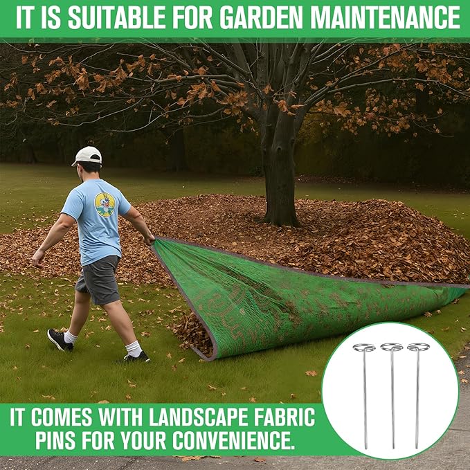 Fruit Collector Harvesting Net 26 x 13 ft with Ground Pegs and 2 Pairs of Gloves Reusable Leaf Agricultural Collection Netting Fruit Picking Basket for Trees Walnut Olive Chestnut