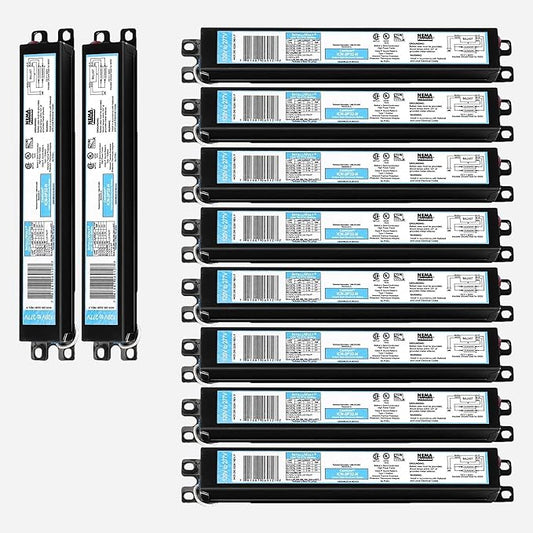 ICN3P32N, 120-277V, 50-60Hz Input Frequency, Solid Wire Type, Instant Start Centium Electronic Fluorescent Ballast for 3 F32T8 Lamp Type, Indoor/Outdoor Use with Automatic Restart Ballast Box, 10 Pack