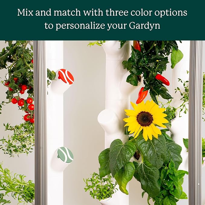 Gardyn Caps for Your Gardyn Hydroponics Growing System & Indoor Garden - Perfect Solution for a Cleaner & More Beautiful Garden - Must-Have for Growing Fewer Than 30 Plants at a Time - 10 Pack, Red