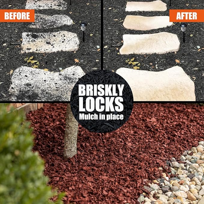 Mulch Glue for Landscaping, 1Gallon Rock Glue, Fast-Dry Non-Toxic Weather-Resistant Strong Gravel Binder, Pine Straw Outdoor Strong Pebble Gravel Hold for Garden, Mulch Lock and Pea Gravel Stabilizer