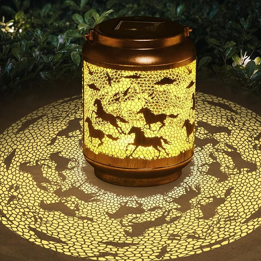 Horse Gifts for Mom/Grandma/Women/Sister,Garden Gift ,Solar Lanterns Outside Clearance,Porch Yard Decorations Outdoor,Mother Day Gift SOutdoor