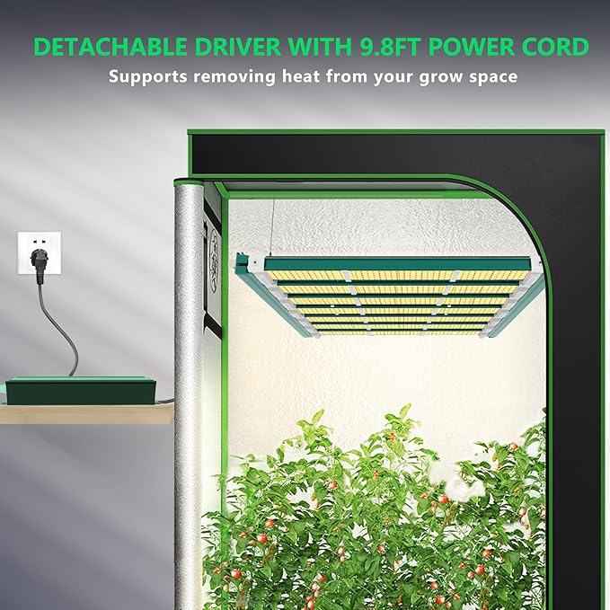 A ANLEOLIFE Stretchable LED Grow Lights with Samsung LM301H EVO Diodes 400W Full Spectrum Dimmable 3x5ft Coverage Bar Style Growing Lamp for Indoor/Tent Plants