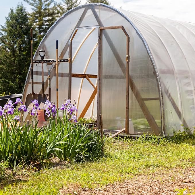 Farm Plastic Supply - Spring Wire & Lock Channel - (50 Pack) - Steel 6.5 ft Spring Lock Track & U-Channel Bundle for Greenhouse Plastic Polyethylene Film or Shade Cloth