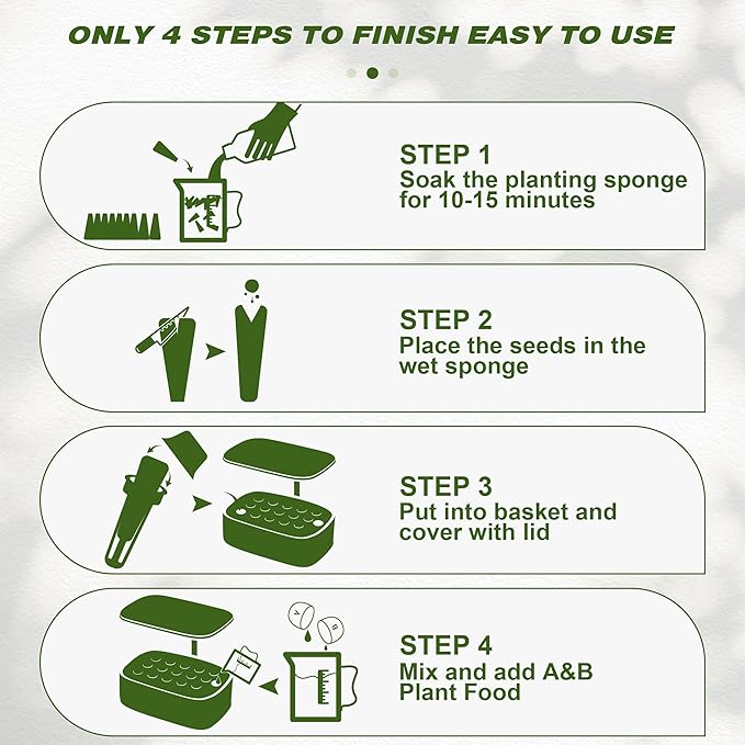 176 PCS Hydroponic Pod Kit for Aerogarden - Grow Anything Seed Pods with 60 Sponges, 12 Baskets, 24 Domes, 60 Labels, 6 Plant Food, 1 Measuring Cup - Compatible with Hydroponics Growing System