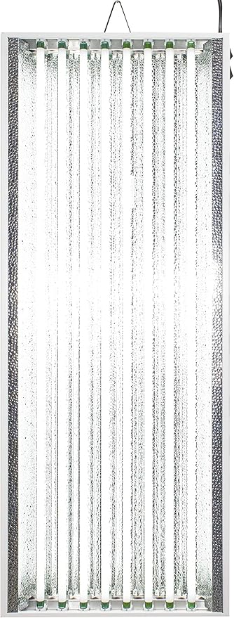 4Ft X 19in 8 Lamps 400W T5 Fluorescent Grow Lights with 40000 Lumens and 6500K Sun Light, Great for VegGrow Stages of Indoor Garden. Fast Growing!