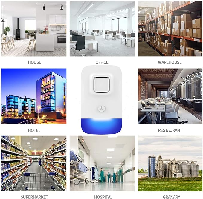 Ultrasonic Pest Control Repeller Plug in, Electronic Rodent Repellent for Indoor Home, Mosquito Repellent, Cockroach Killer, Spider Repellent (1 Pack)