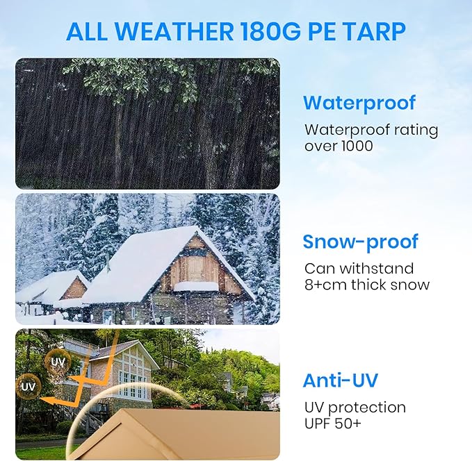 Carport 10x20 FT Heavy Duty, Outdoor Portable Garage with Removable Sidewalls & Doors, Waterproof, UV-Resistant Canopy Shelter for Vehicles, Boats, RVs, Trucks, All-Season Car Port,Yellow