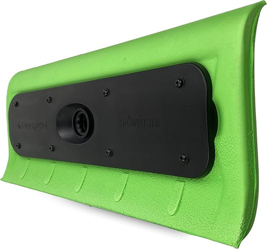 EVERSPROUT Never-Scratch SnowBuster and Ice Scraper Attachment for Removing Snow from Vehicles (Pole Not Included) | Premium Foam Snow Broom Head | Unique S-Shape Design for Push or Pull Removal