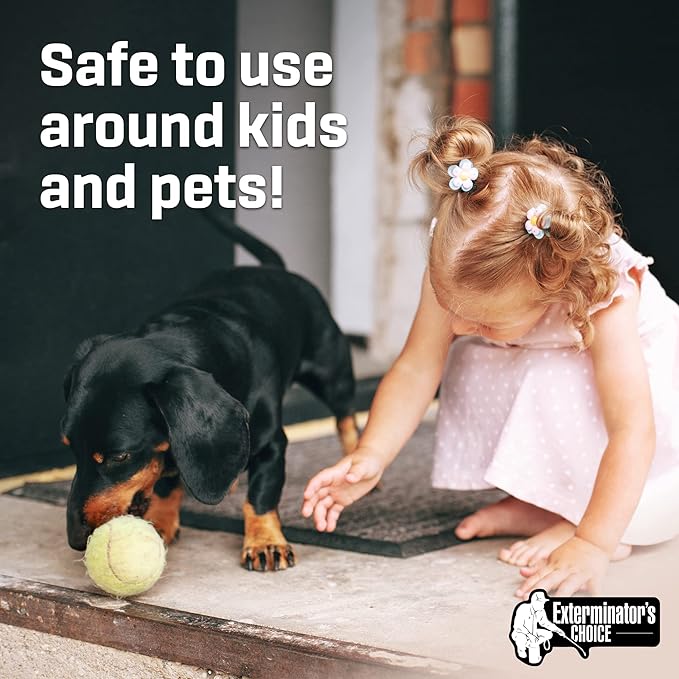 Exterminators Choice Moth Defense Spray - 32 fl oz - Natural Lemongrass & Citronella - Moth Spray - Safe Around Kids & Pets