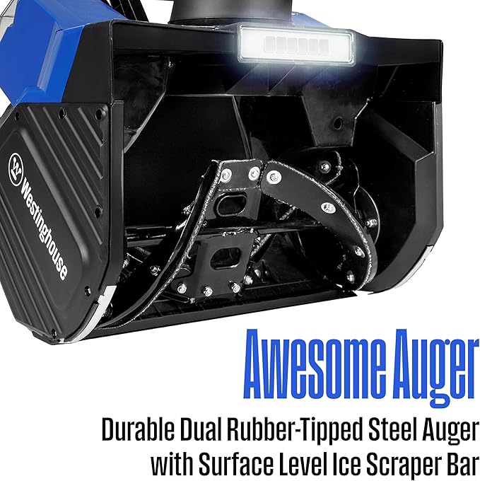 Westinghouse WSnow18T 48V Cordless Snow Blower 18 Inch Tool, Steel Auger, Brushless Motor, 25ft Throwing Distance, Plows 650lbs/min, Compatible with Snow Joe Batteries (Battery & Charger Not Included)