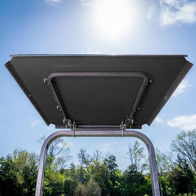 Universal Tractor Canopy | ROPS 1.5”-3” | Robust Steel | Easy Install (Black)