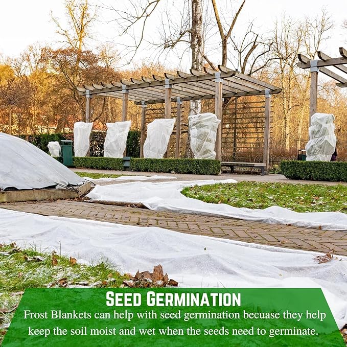 Farm Plastic Supply - Plant Covers Freeze Protection, Winter Plant Cover, Plant Cover, Frost Blanket, Frost Cloth, Frost Blankets for Plants, Frost Protection, Plant Frost Protector (7.5' x 150')