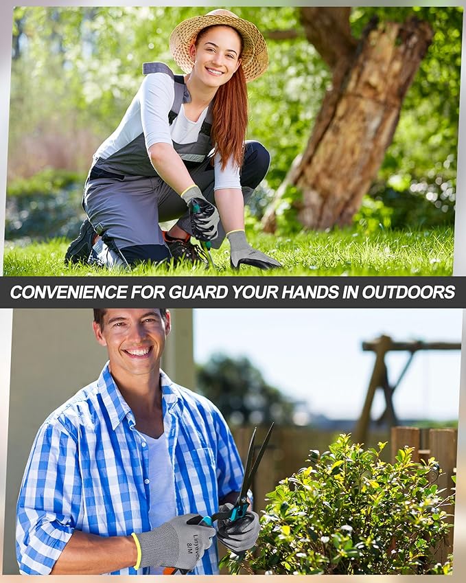 Maxcheck 54 Pairs PU Coated Gloves Bulk, Reusable Rubber Safety Gloves for Men Women Work Warehouse, Mechanic, Woodworking