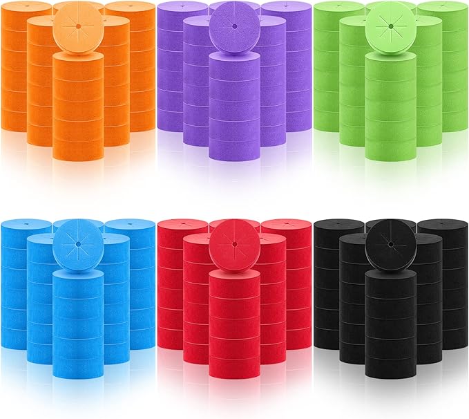 Lallisa 240 Pcs Clone Collars 2 Inch Foam Inserts for Hydroponic Cloning Machines Fits 2" Net Pots Reusable Collars for Hydroponics Plant Germination in DIY Cloner and Clone Machines (Multicolor)