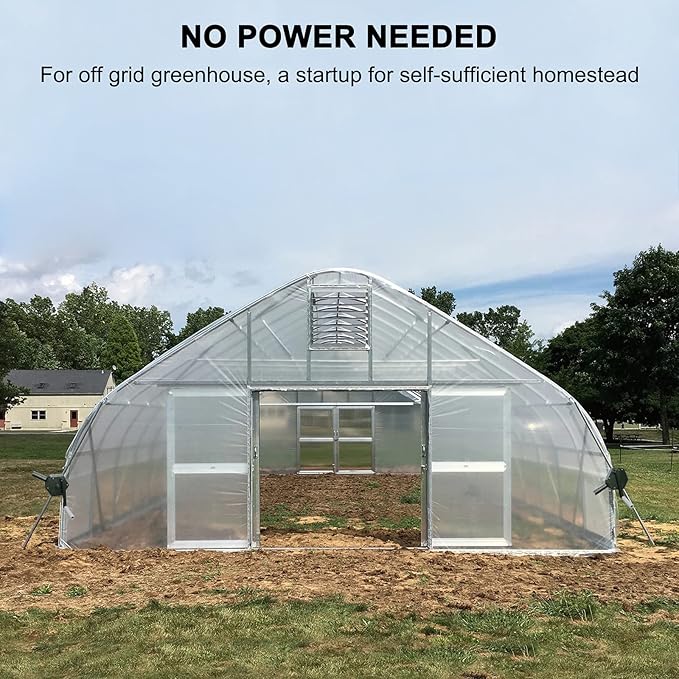 UYGALAXY Greenhouse Sidewall Manual Film Roll up Hand Crank Winch for Greenhouse Ventilation ﻿Agricultural