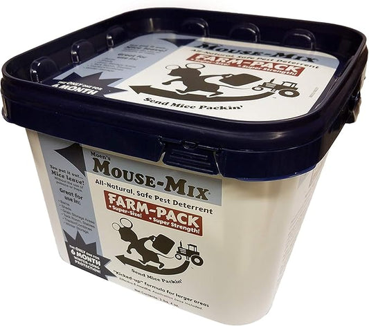 Moen's Farm Pack Rodent Repellent – Outdoor Pest Control & Repeller for Mice, Rats – 1 Gallon Pest Eliminator for Barns, Sheds, Car Engines, Grain Storage, Winter, Tractor & Combine Storage