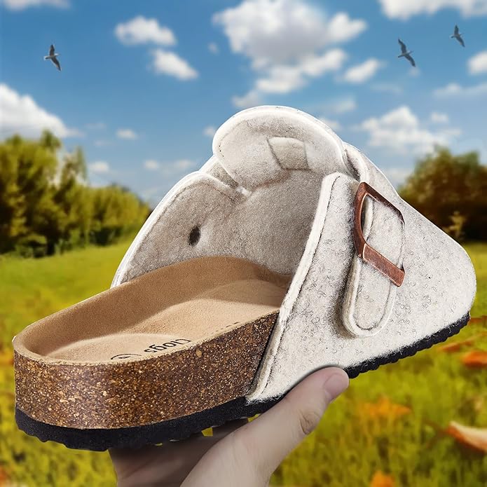 BULLIANT Comfort Clogs Slippers Sandals Nurse Work Shoes Unisex for Men Women with Cushioned Cork-Footbed