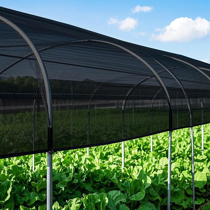 winemana Black Shade Cloth 90%, 5x20 FT Mesh Tarp - Garden Shade for Greenhouse, Patio, Vegetables, Plants Cover and Chicken Coops, Sun Shade Net for Outdoor Protection with Reinforced Grommets