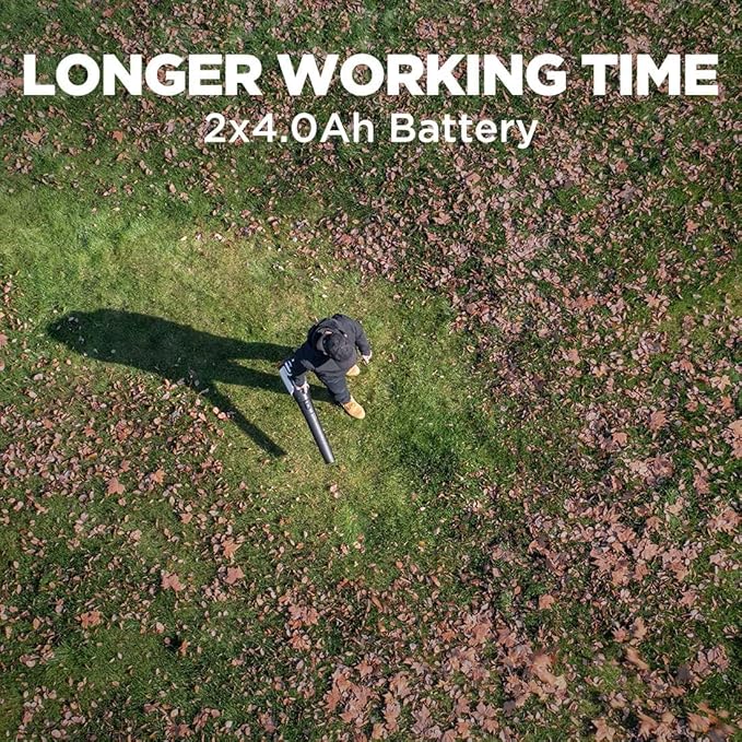 Litheli Cordless Leaf Blower, 355CFM/85MPH & 2 Speed Levels, Handheld Electric Blowers for Lawn Care, Patio, Snow, Dust, Blowing Leaves(Battery Not Included, Power Tool Only)
