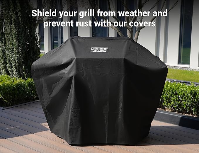 Monument Grills 35633 Propane Grill with Grill Cover Bundle (2 Items)