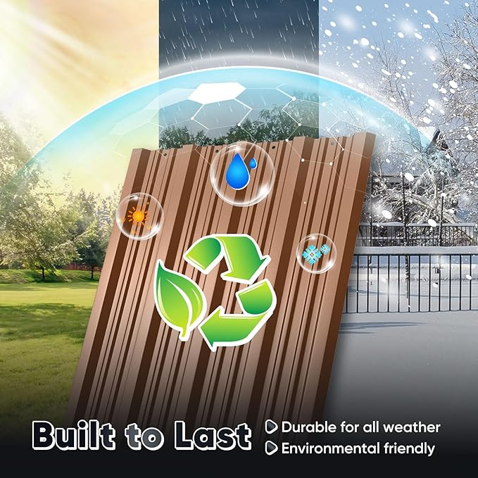 Quictent 5X3 FT Heavy Duty Outdoor Metal Storage Shed,Lockable Garden Shed with Rotating Roof, Waterproof Shed for Bike Storage, Tool Storage, Temporary Storage,Brown(5.5X2.8 FT Base, No Floor)