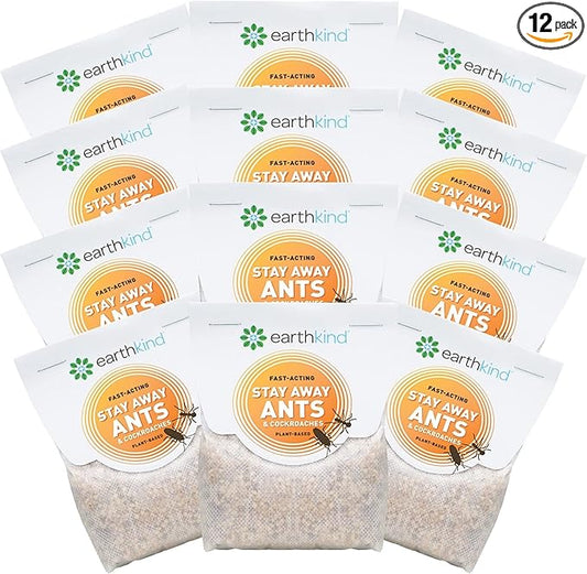 Stay Away Ants & Cockroaches Deterrent Pest Control Scent Pouches - All Natural, Environmentally Friendly, No Mess (12-Pack)