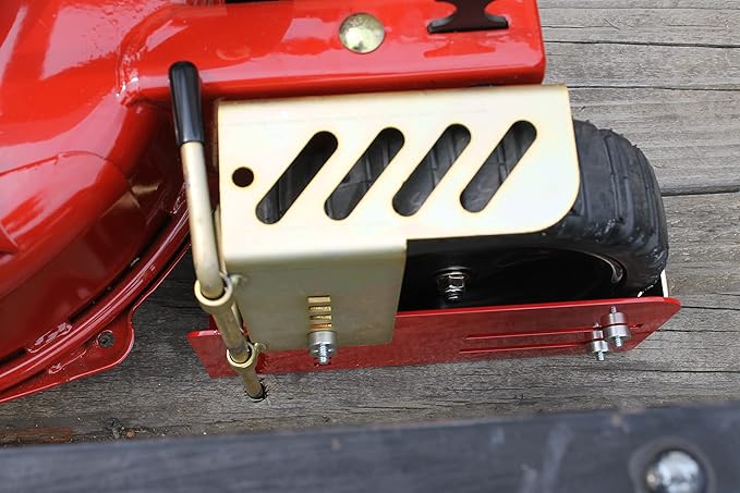 Jungle Jim's Jungle Boot to Secure Push and Some Commercial Mowers or Spreaders to Lawn and Landscape Trailer (SMALL - LOCKING)